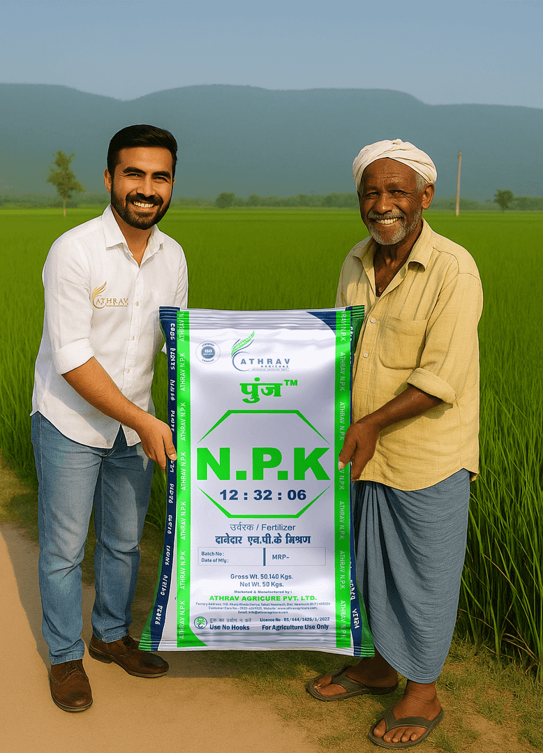 N.P.K. 12-32-06 Bag with Two Man