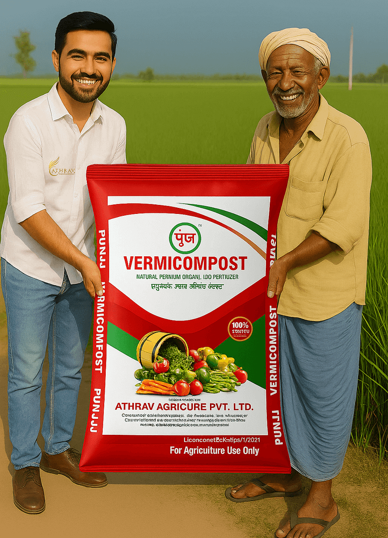 Vermocompost Bag with Two Man